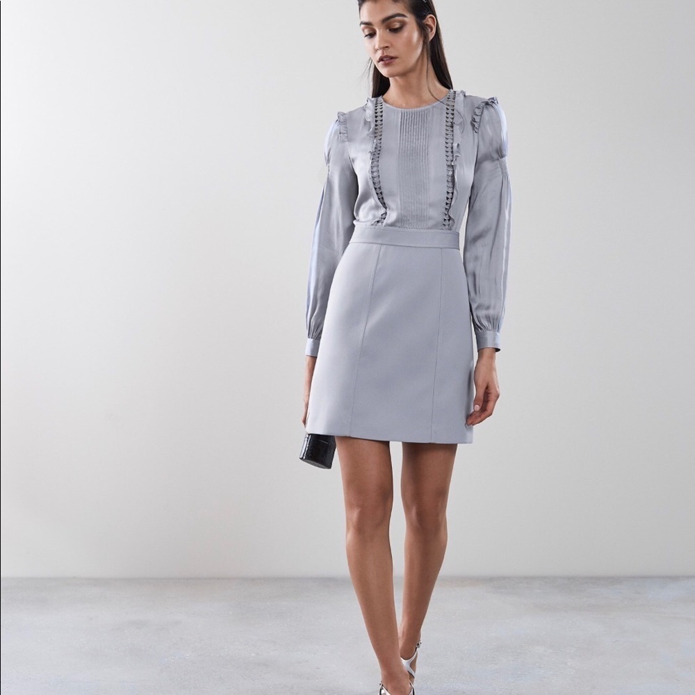 Reiss Ruffle Detail Dress